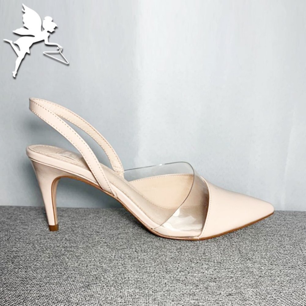 NIB LOUISE ET CIE Kareena patent leather pointy toe slingback
